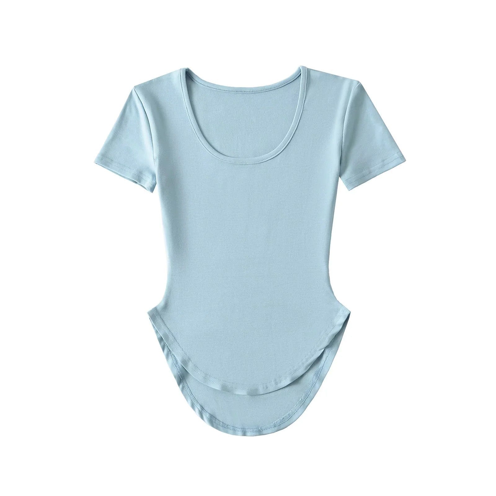 U-neck Sports Yoga T-shirt for Women