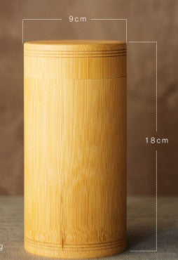 Bamboo Storage Bottles Jars Wooden Small Box Containers Handmade For Spices Tea Coffee Sugar Receive With Lid Vintage