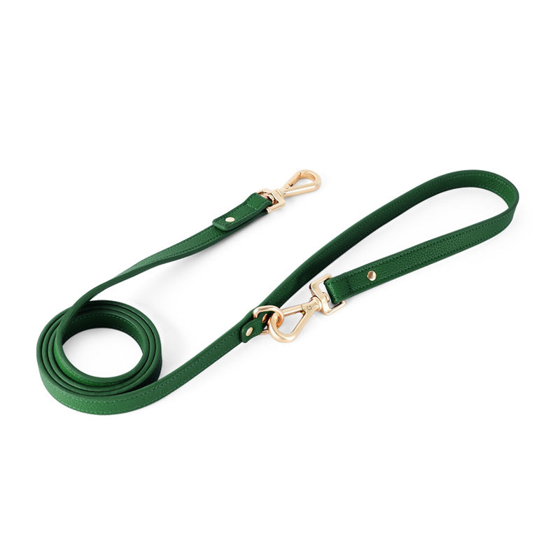 Leather Dog Harness and Leash Set