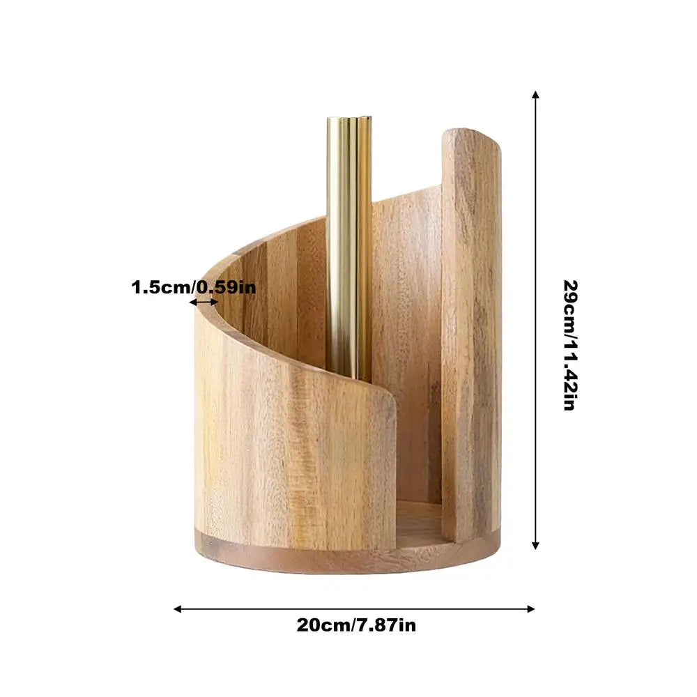 Paper Towel Holder & Napkin Dispenser Stand – Freestanding Kitchen Roll Holder for Countertop, Bathroom, Dining Table & Cabinet Organization