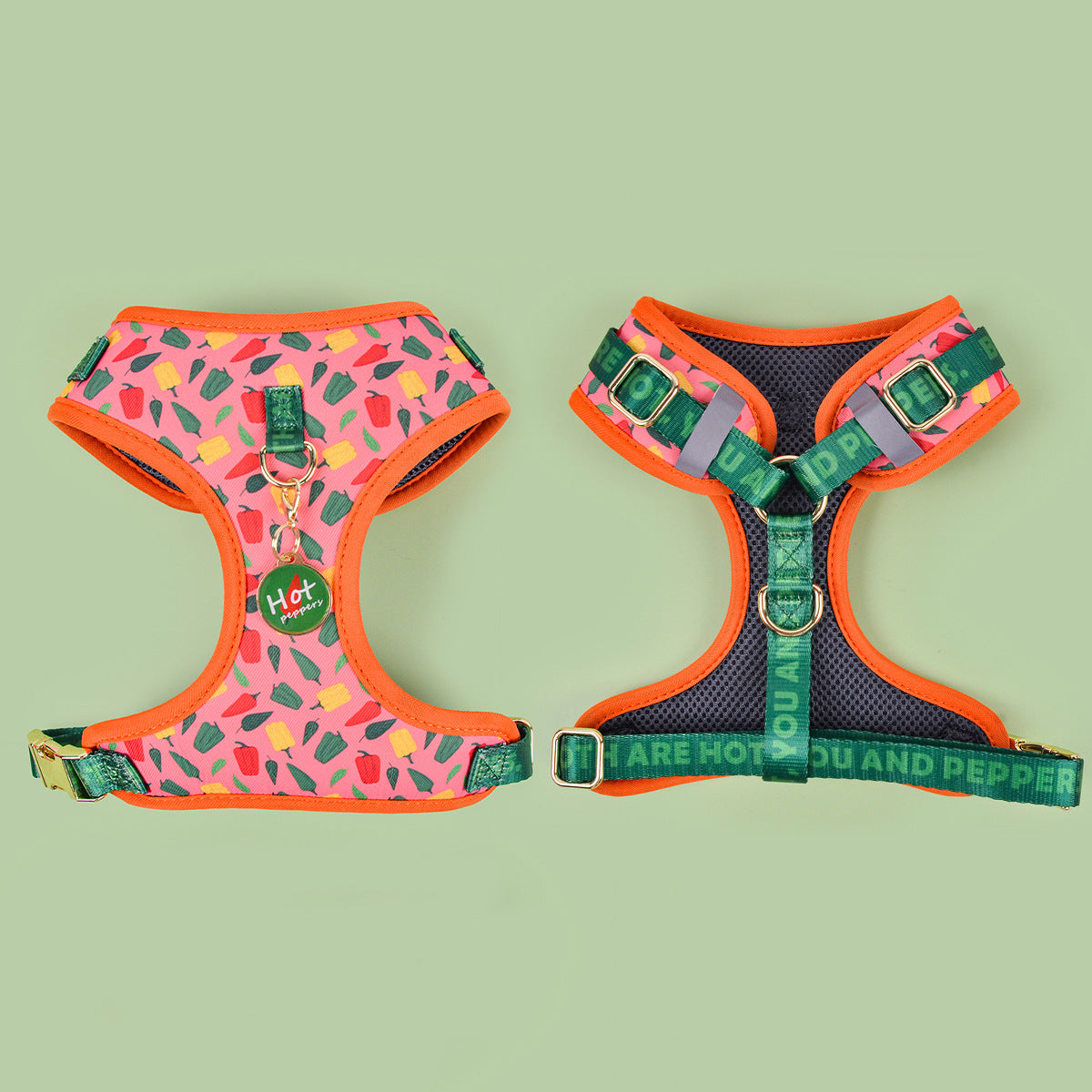 Adjustable Dog Harness with ID Tag