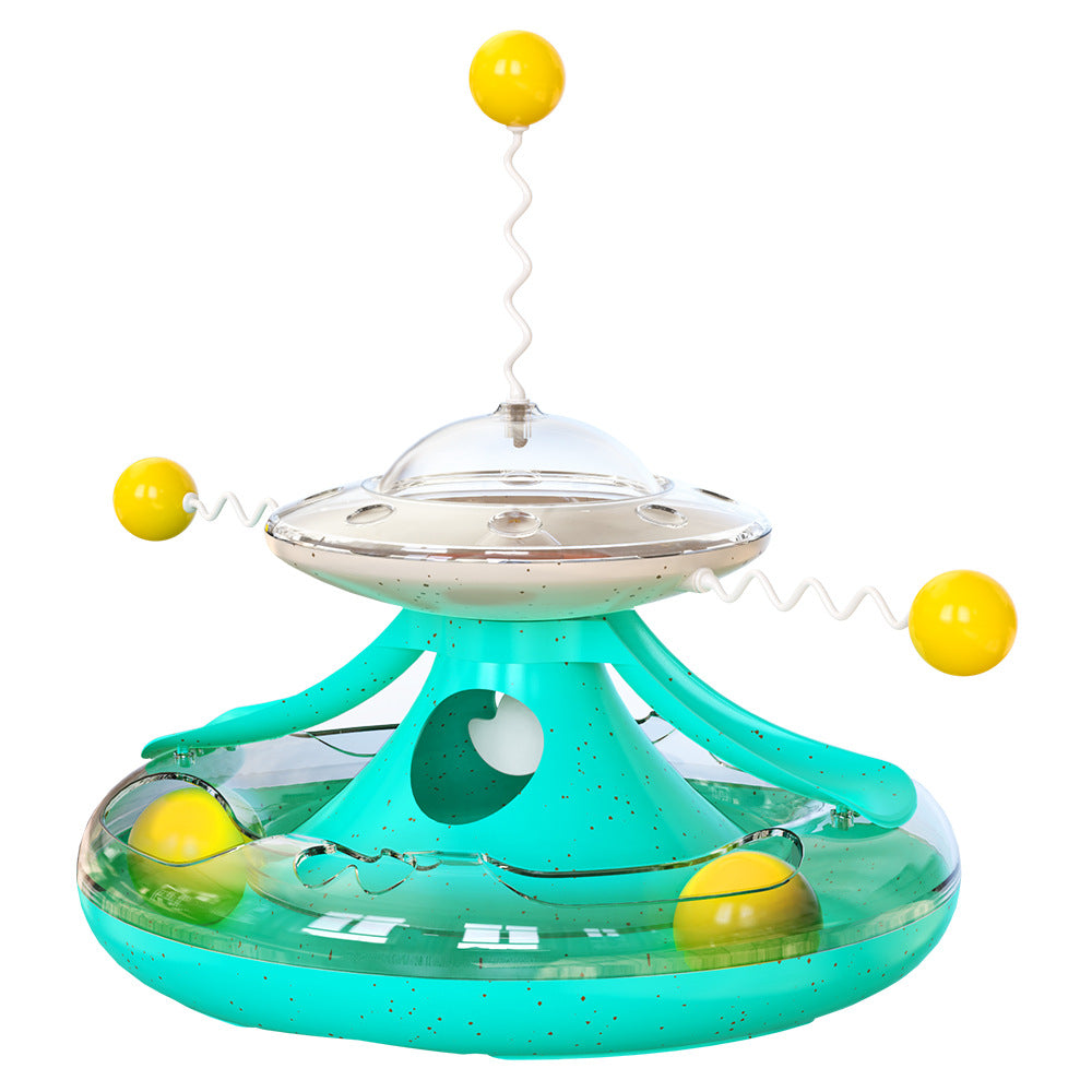 New Kitten Tumbler Track Cat Turntable Leaking Toy Toy Cat Baseball Pet Supplies