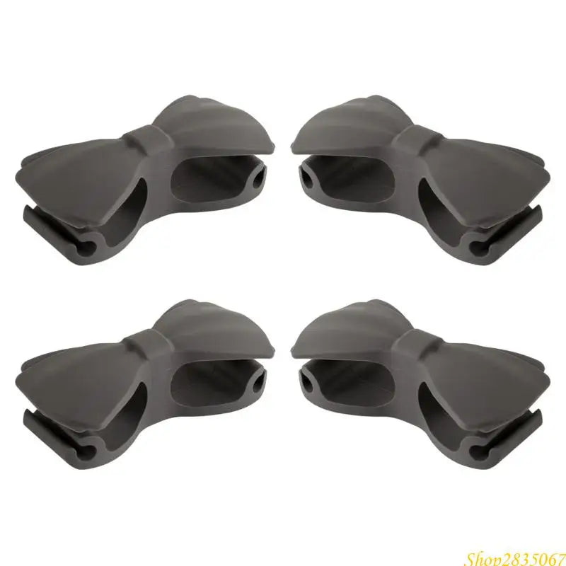 4Pcs Kitchen Cable Organizers Bowknot Cord Holders Data Line Management Clip Silicone Cord Winder Holder 831F