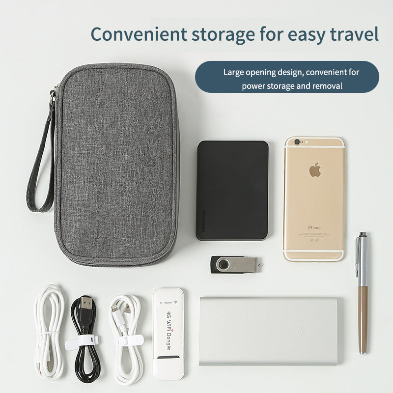 Portable Travel Tech Organizer – Flat Digital Accessories Storage Case