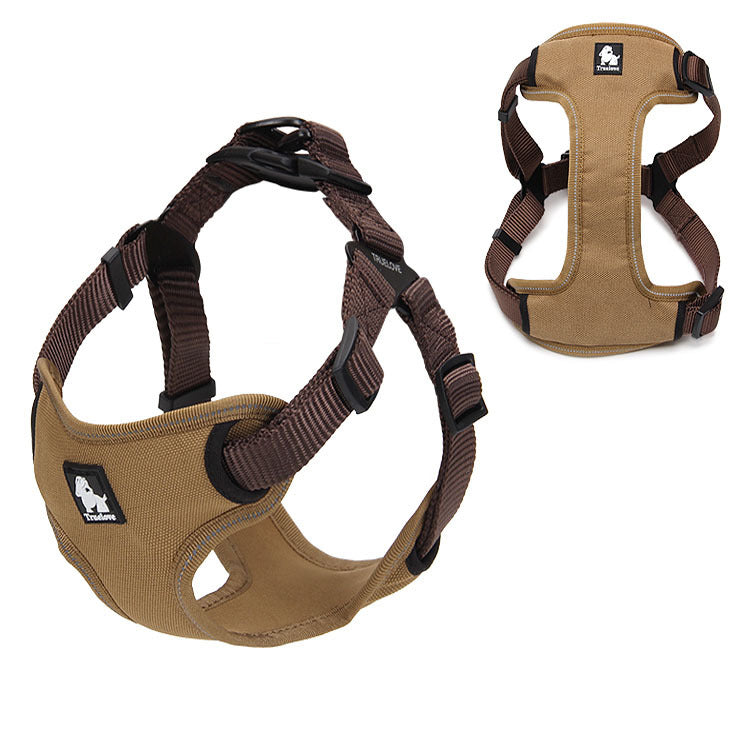New Pet Chest Strap With Reflective Strip Nylon Oxford Chest Strap Suitable For All Kinds Of Dog Traction