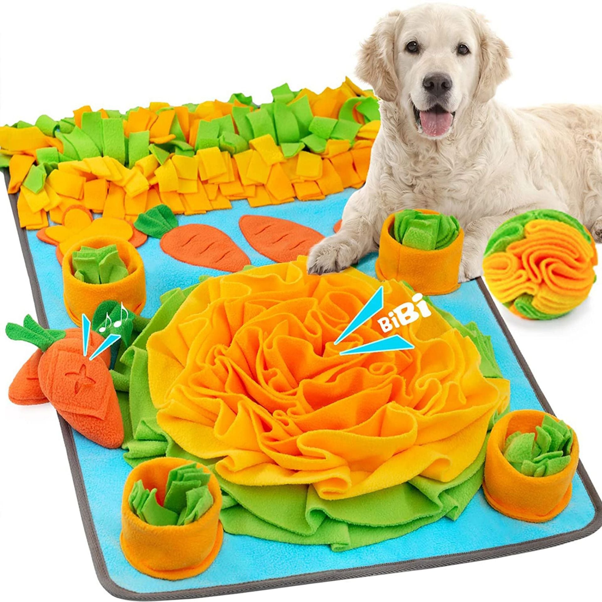 Interactive Dog Snuffle Mat – Plush Feeding Mat for Mental Enrichment & Slow Feeding (50 × 80 cm)