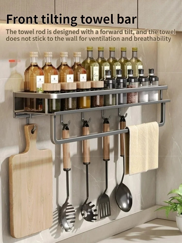 Kitchen Spice Storage Knives Holder Knife Stand Spice Rack Organizer Knives Holder Spoon and Chopsticks Rest Hanging Organizers