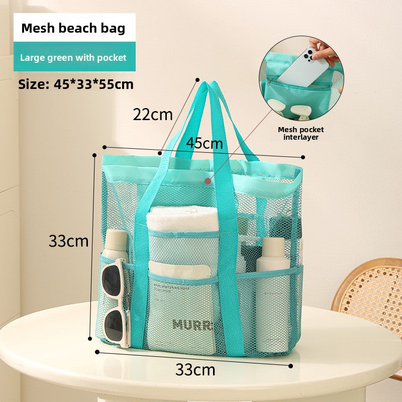 Large Capacity Mesh Beach Storage Bag