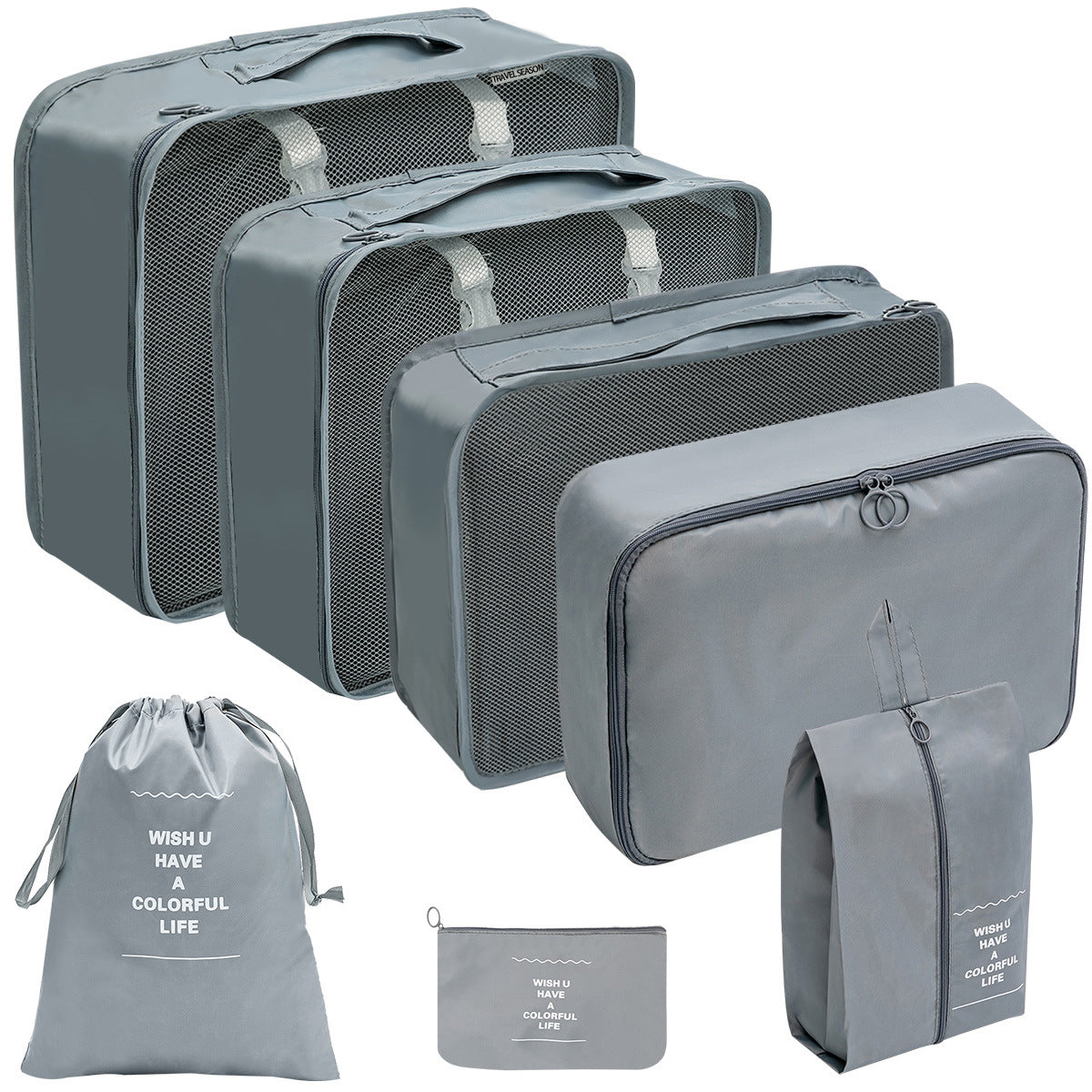 Travel Storage Bag Set for Toiletries Cosmetics and Digital Accessories