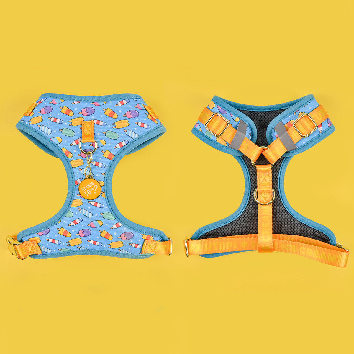 Adjustable Dog Harness with ID Tag
