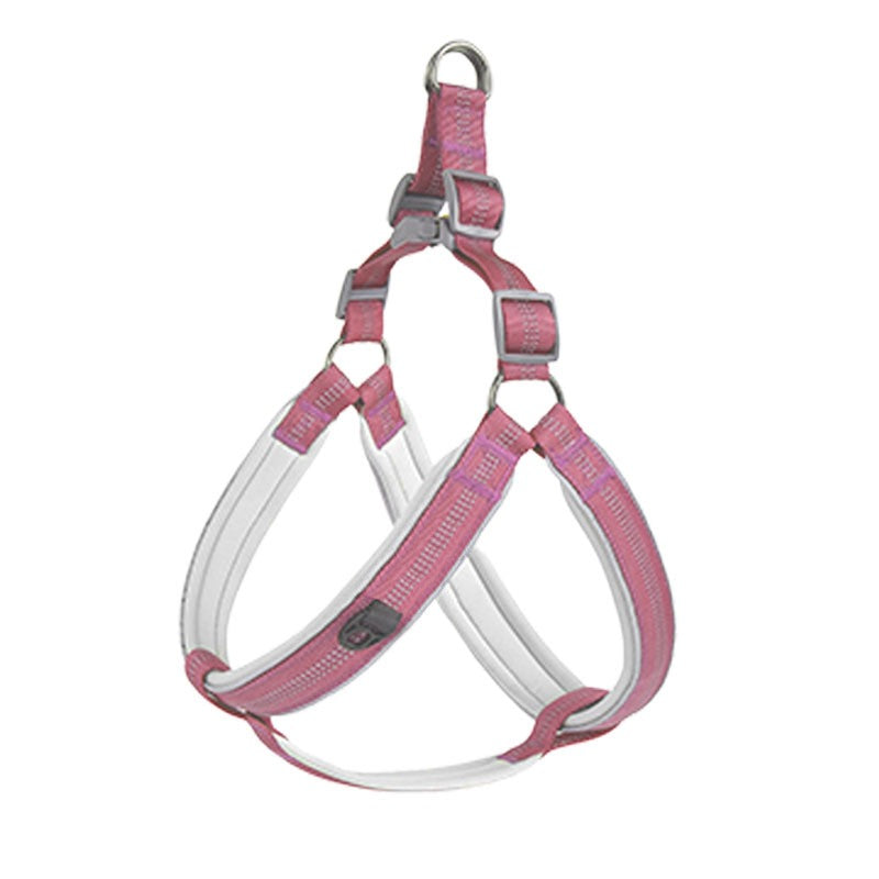Luxury Padded Dog Harness – Adjustable Vest Harness with Gold Hardware for Small & Medium Dogs