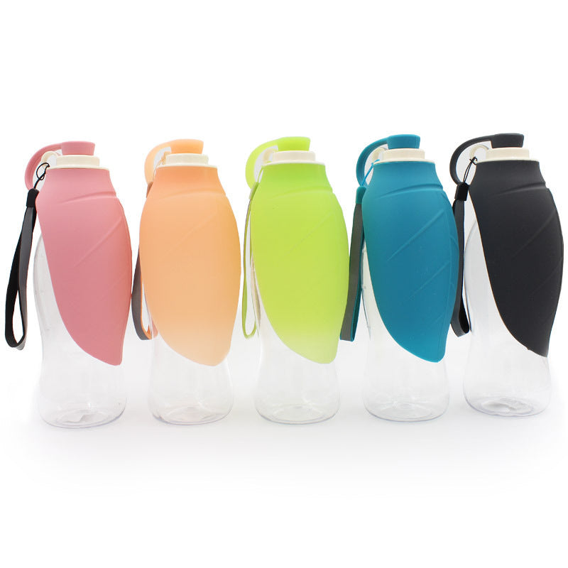 Portable Pet Travel Water Bottle – Large Capacity Flip Cup Water Feeder for Dogs & Cats