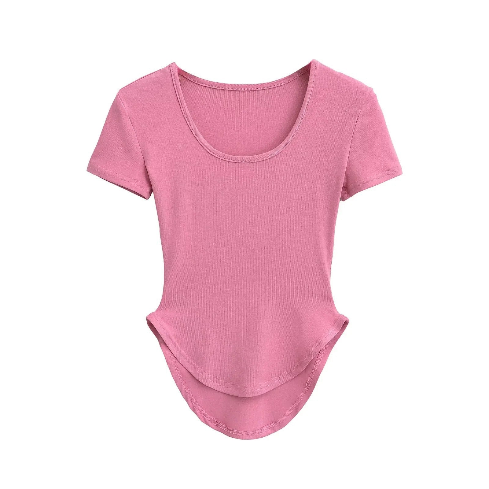 U-neck Sports Yoga T-shirt for Women