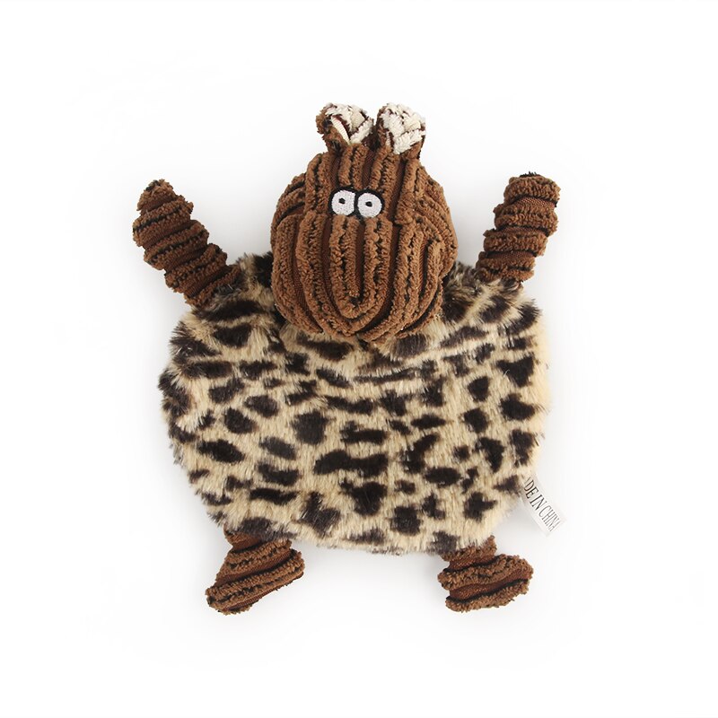 Corduroy Squeaky Dog Toy | Plush Animal Chew Toy for Puppies & Dogs