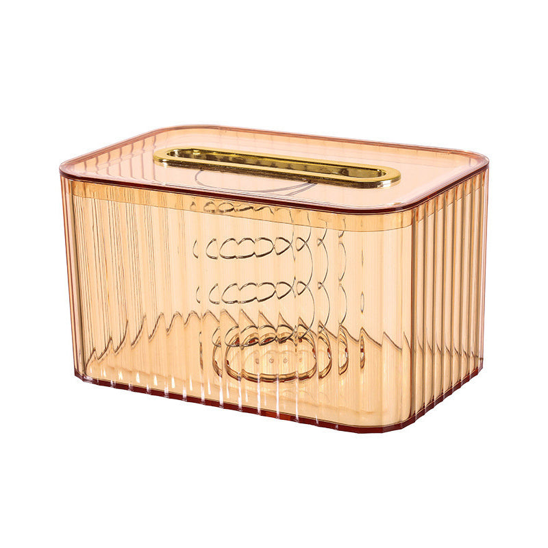 Household Tissue Box Storage Box Living Room Coffee Table Creative Storage Box Bathroom Spring Paper Box