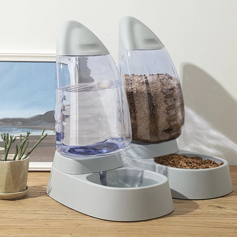 Sailboat Pet Feeding Bowl – Transparent Large Capacity Food & Water Bowl for Cats & Dogs