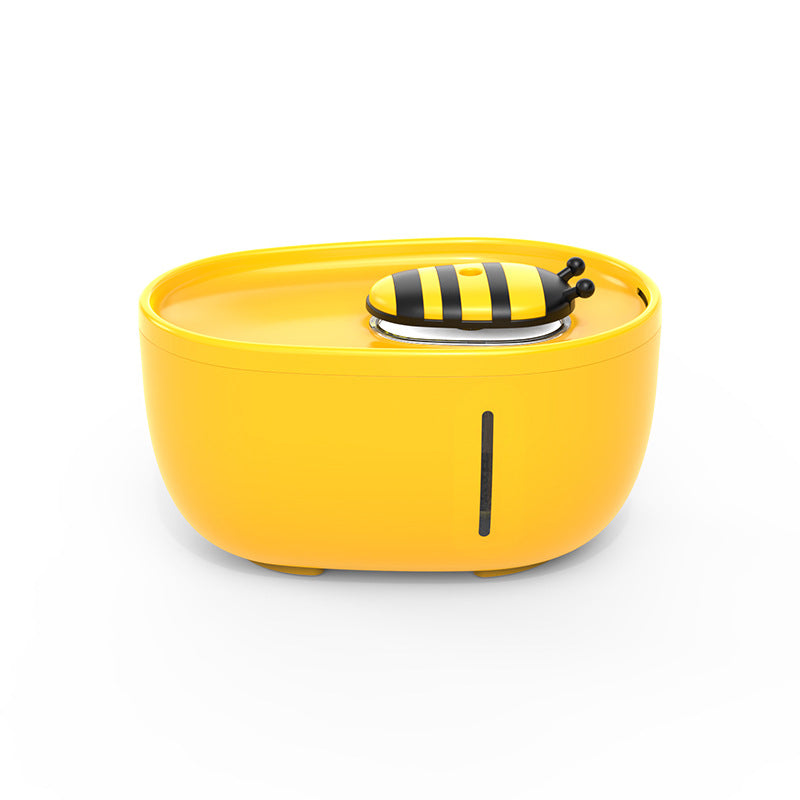 Bee Automatic Pet Water Fountain – Quiet Circulating Filtered Water Dispenser for Cats & Dogs
