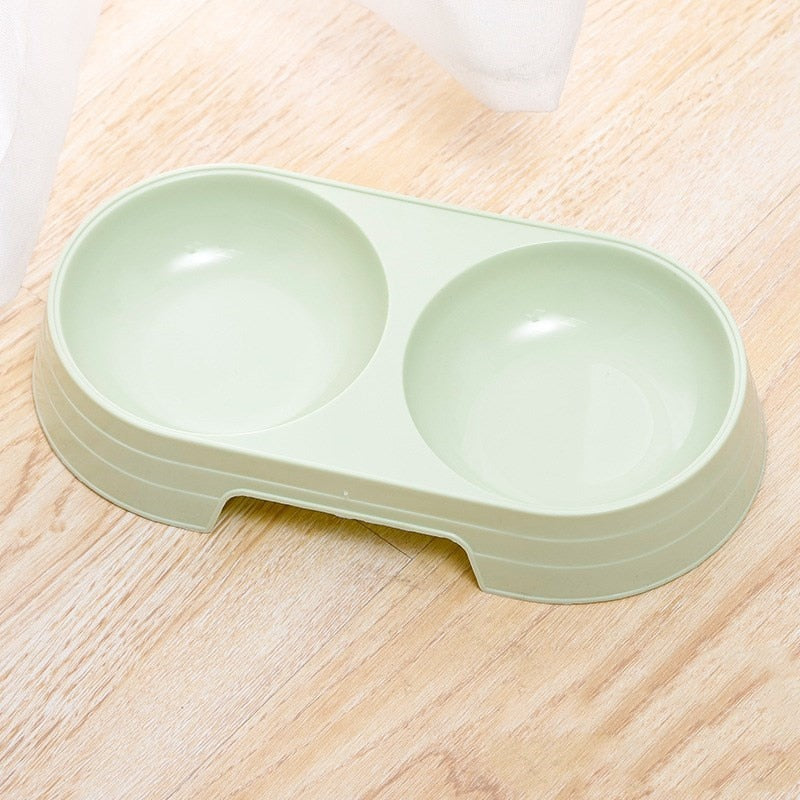 Modern Double Pet Bowl for Dogs & Cats | Food & Water Feeder
