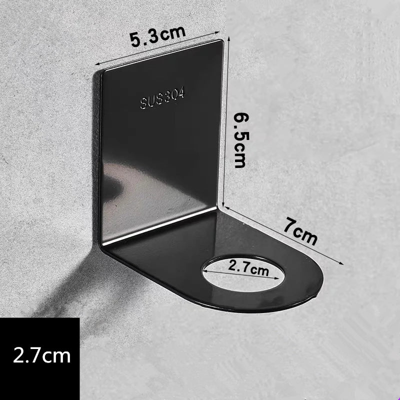 Black/Chrome Soap Dispenser Rack Bathroom Shelf Stainless Steel Shower Gel Kitchen Holder Hanging Storage Accessory