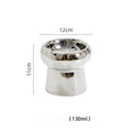 Electroplated Mirror Ceramic Pet Bowl – Premium Food & Water Bowl for Cats & Small Dogs