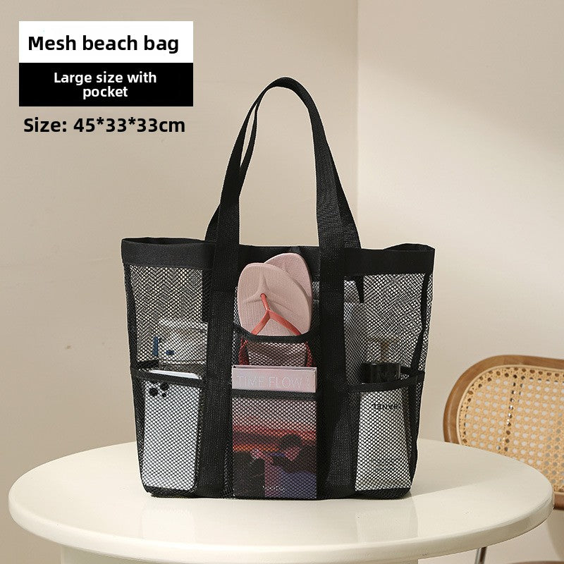 Large Capacity Mesh Beach Storage Bag