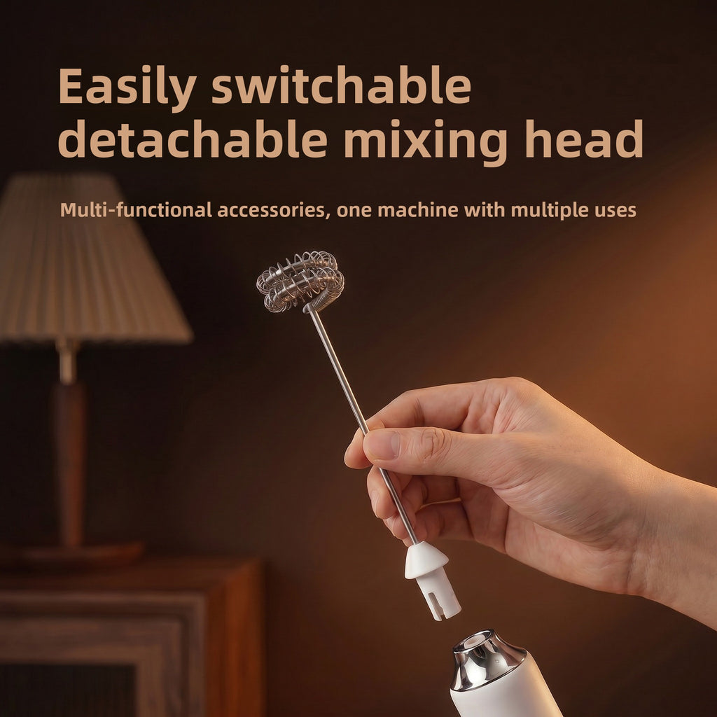 Handheld Milk Frother with Digital Display