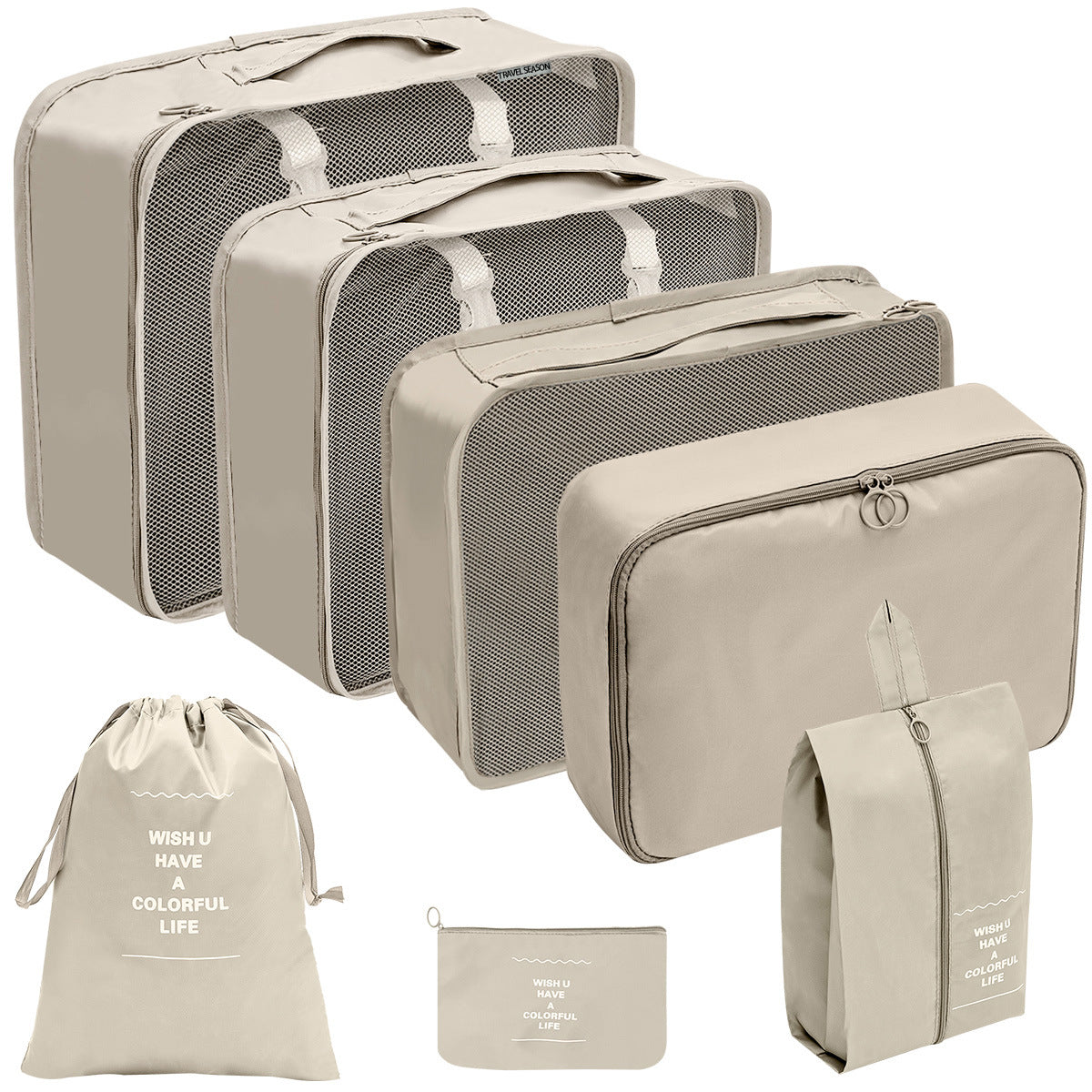 Travel Storage Bag Set for Toiletries Cosmetics and Digital Accessories