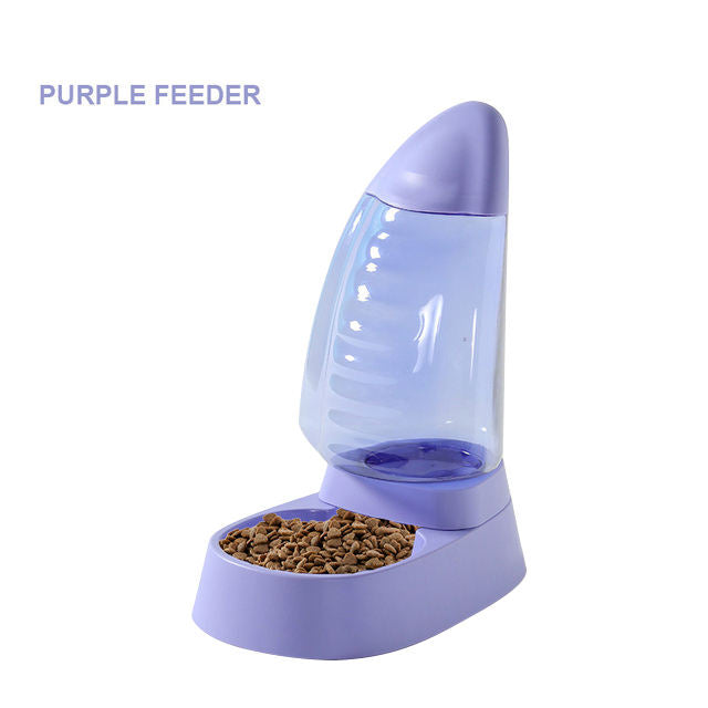 Sailboat Pet Feeding Bowl – Transparent Large Capacity Food & Water Bowl for Cats & Dogs