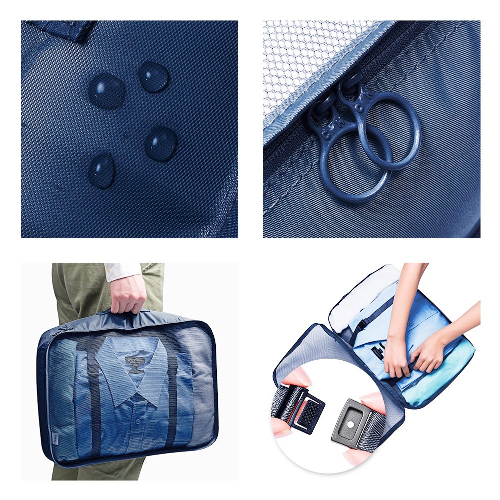 7-Piece Premium Packing Cubes Set – Thickened Travel Luggage Organizer Bags