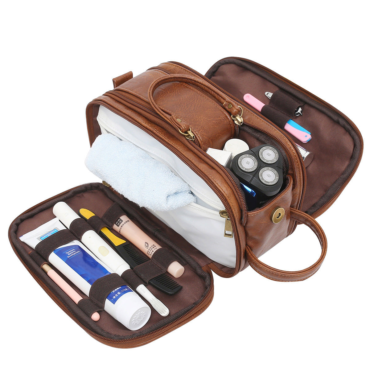 Men's Travel Toiletry Bag – Waterproof Dopp Kit & Grooming Organizer