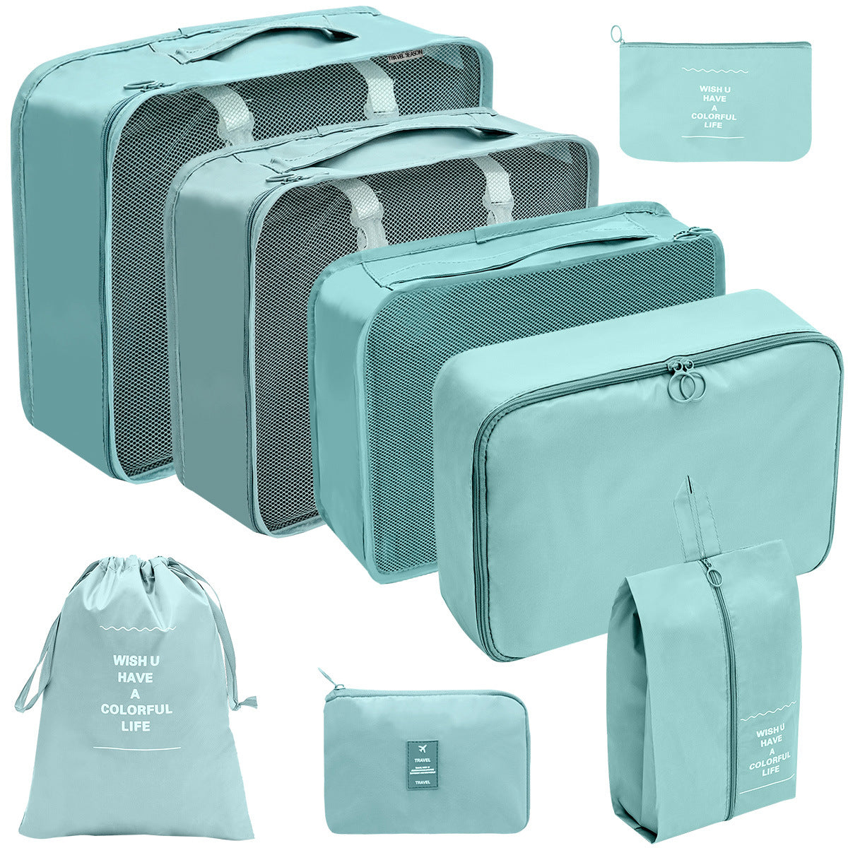 Travel Storage Bag Set for Toiletries Cosmetics and Digital Accessories