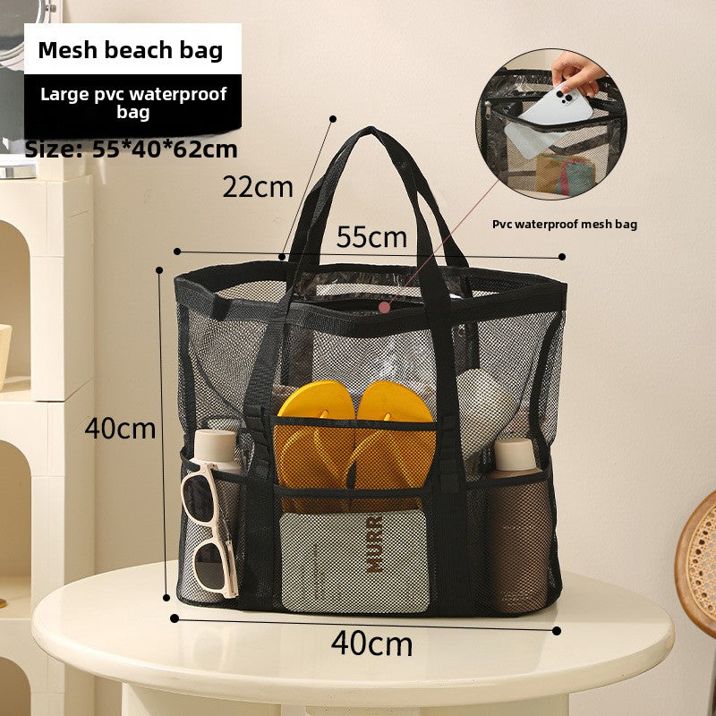 Large Capacity Mesh Beach Storage Bag