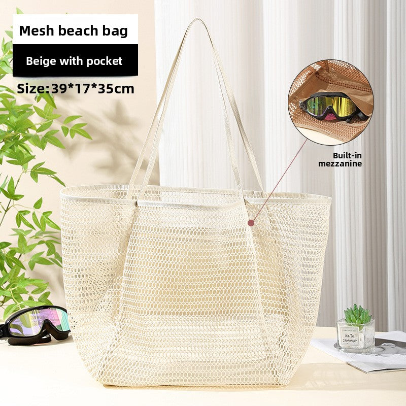 Large Capacity Mesh Beach Storage Bag