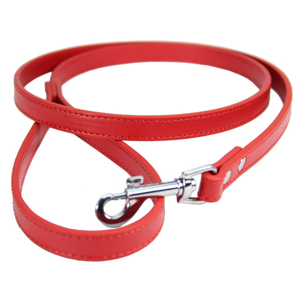 Premium PU Leather Pet Leash – Durable Anti-Loss Walking Lead for Dogs & Cats