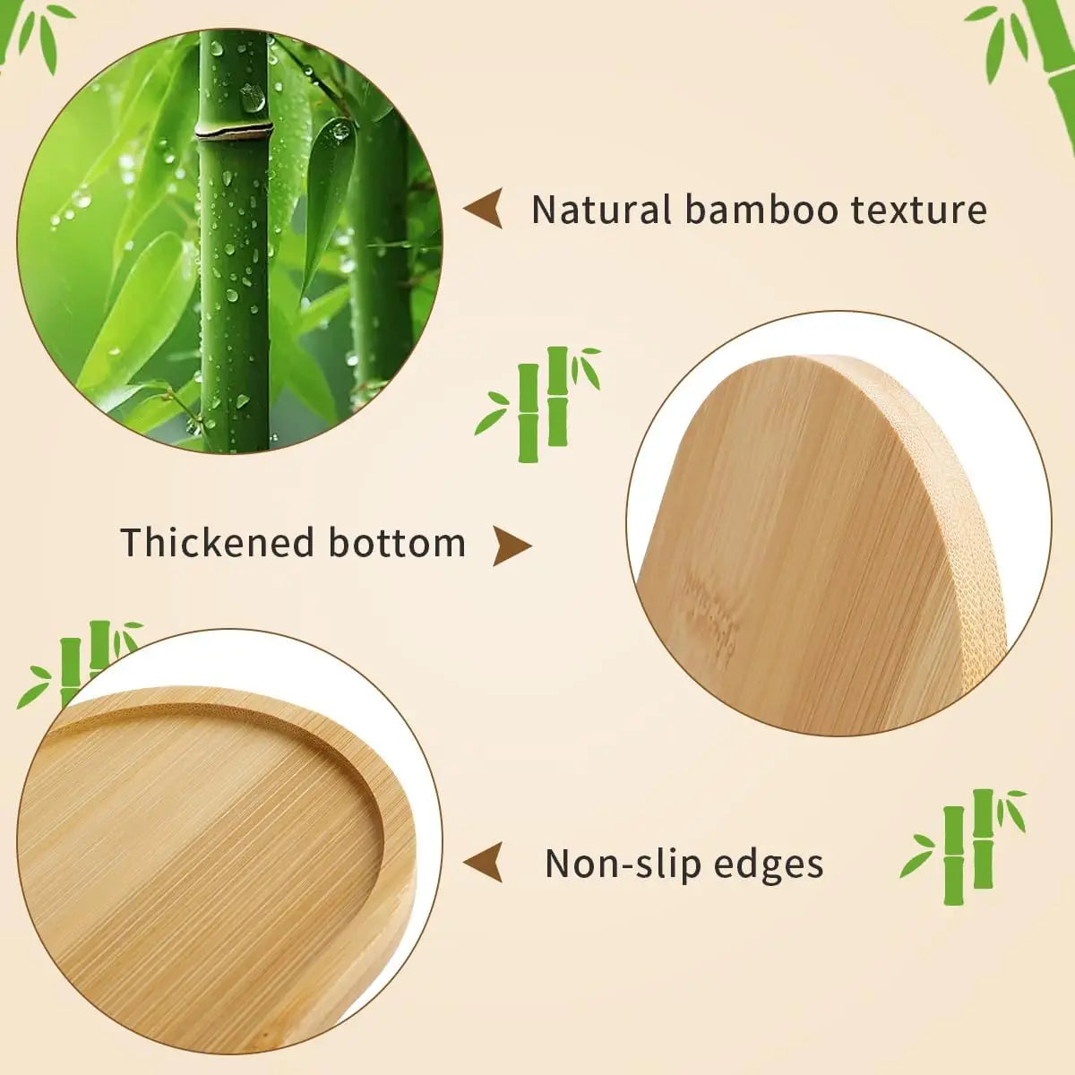 Bamboo Tray for Bathroom Small Wooden Trays Oval Decorative Tray for Organizing Accessories Vanity Trays Soap Dish for Kitchen