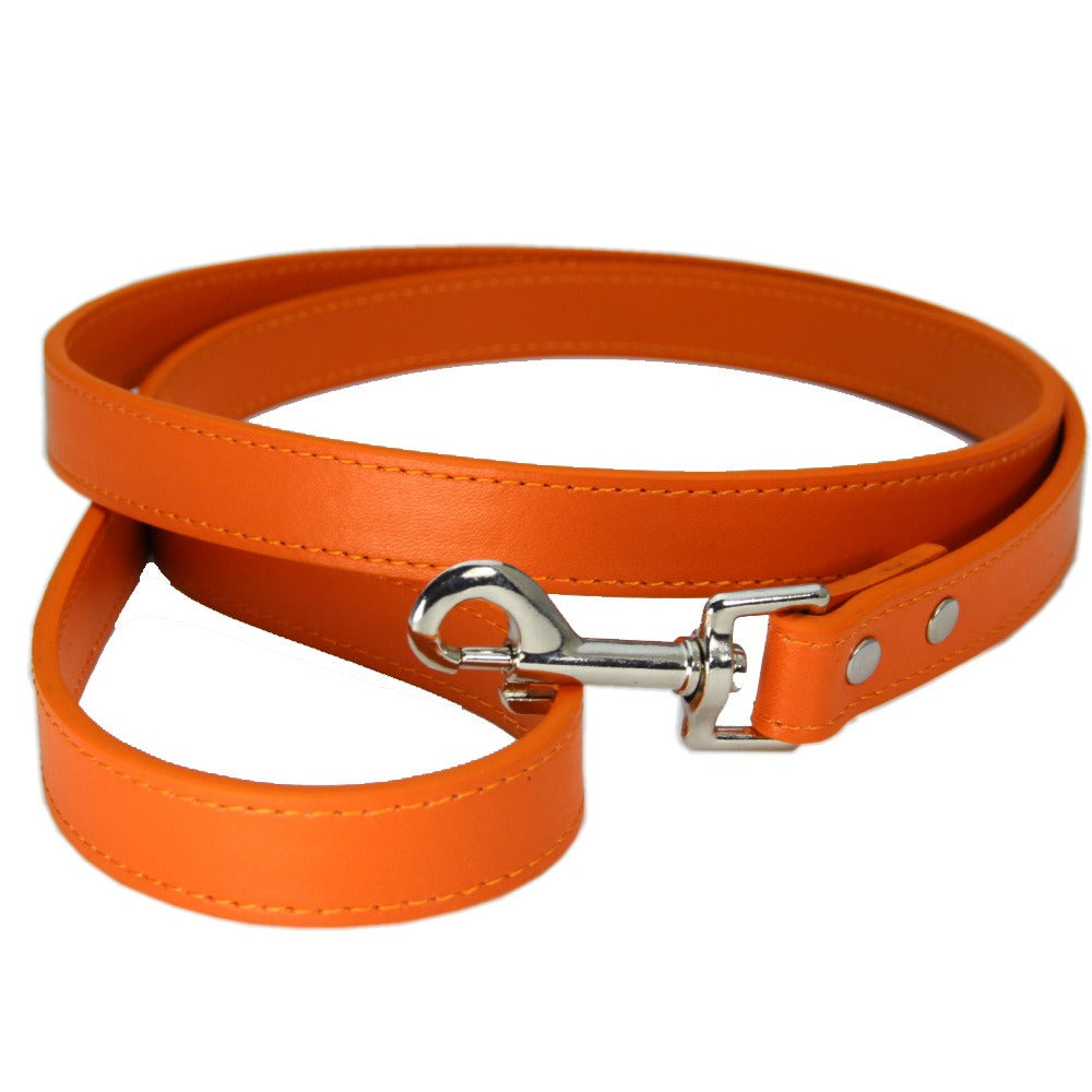 Premium PU Leather Pet Leash – Durable Anti-Loss Walking Lead for Dogs & Cats