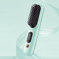 Cordless Hair Straightener & Curling Comb – Rechargeable Travel Hair Styler
