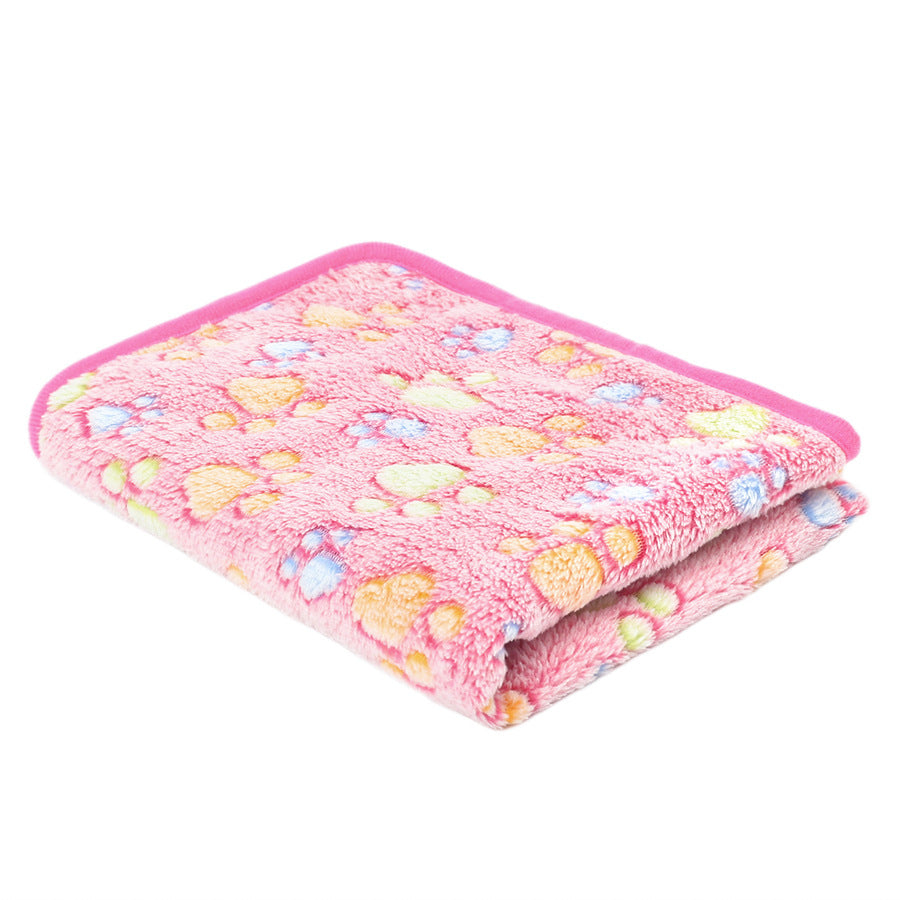 Coral Velvet Pet Warm Blanket for Dogs and Cats