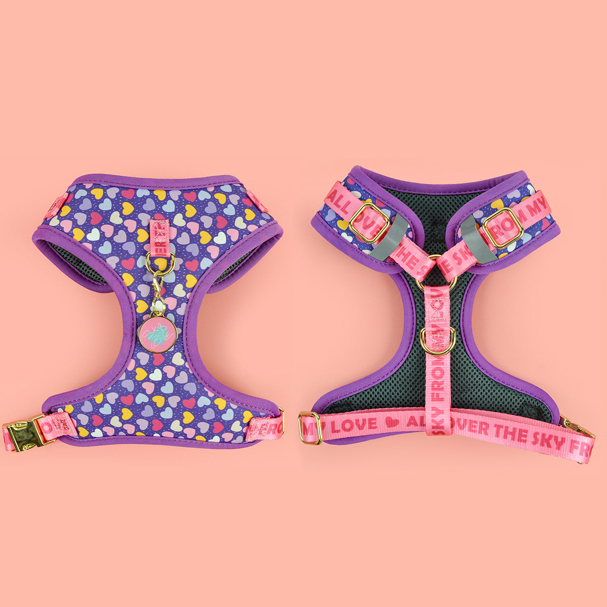 Adjustable Dog Harness with ID Tag