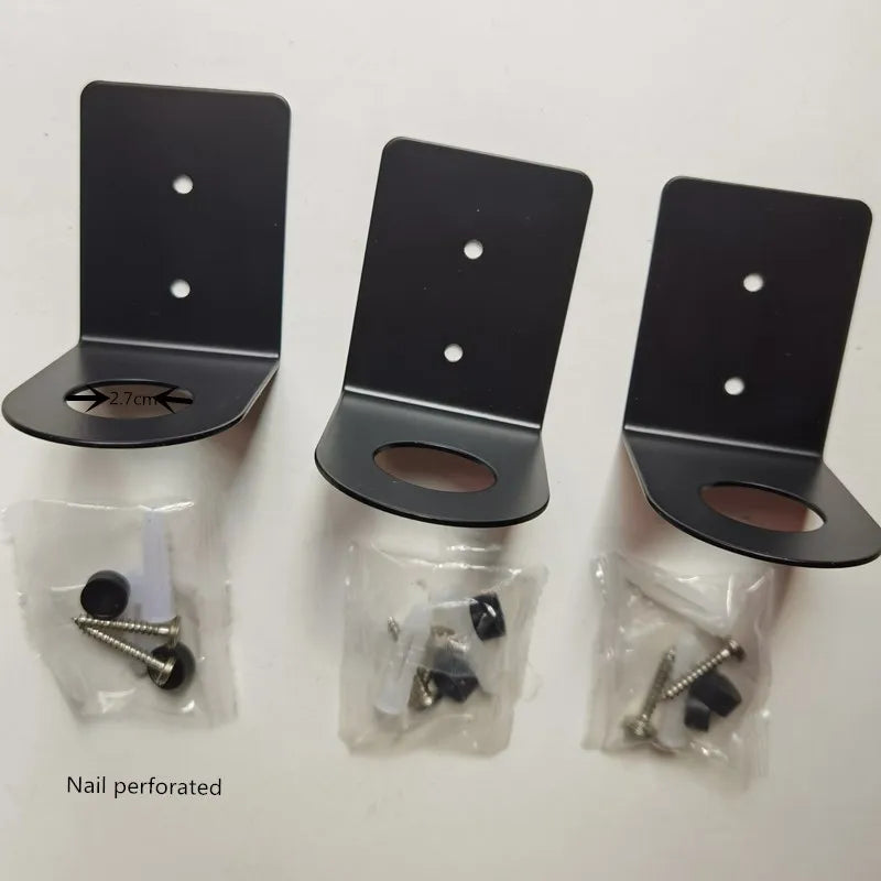 Black/Chrome Soap Dispenser Rack Bathroom Shelf Stainless Steel Shower Gel Kitchen Holder Hanging Storage Accessory