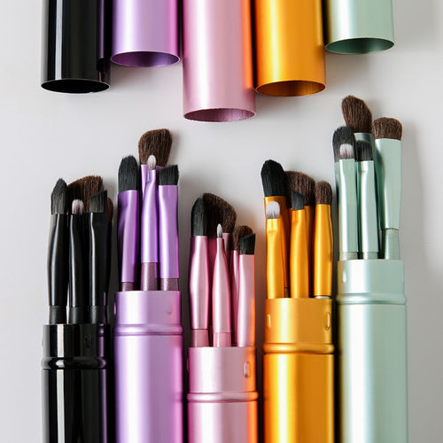 5-Piece Mini Makeup Brush Set – Portable Eye Makeup Brushes for Travel