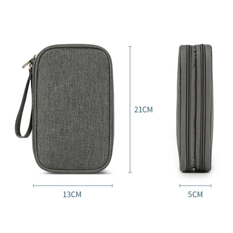 Portable Travel Tech Organizer – Flat Digital Accessories Storage Case