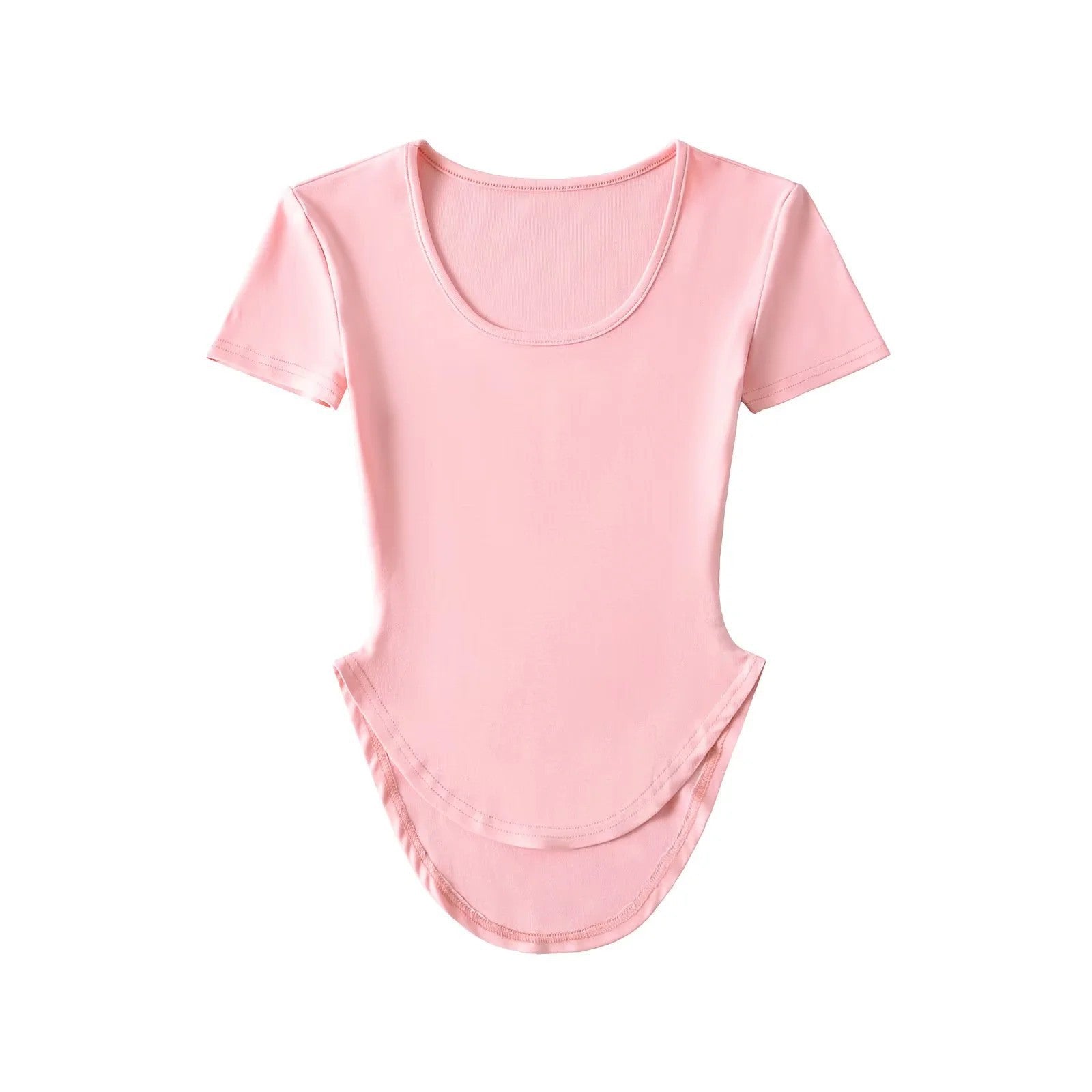 U-neck Sports Yoga T-shirt for Women