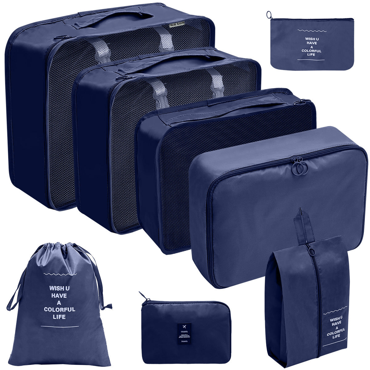 Travel Storage Bag Set for Toiletries Cosmetics and Digital Accessories