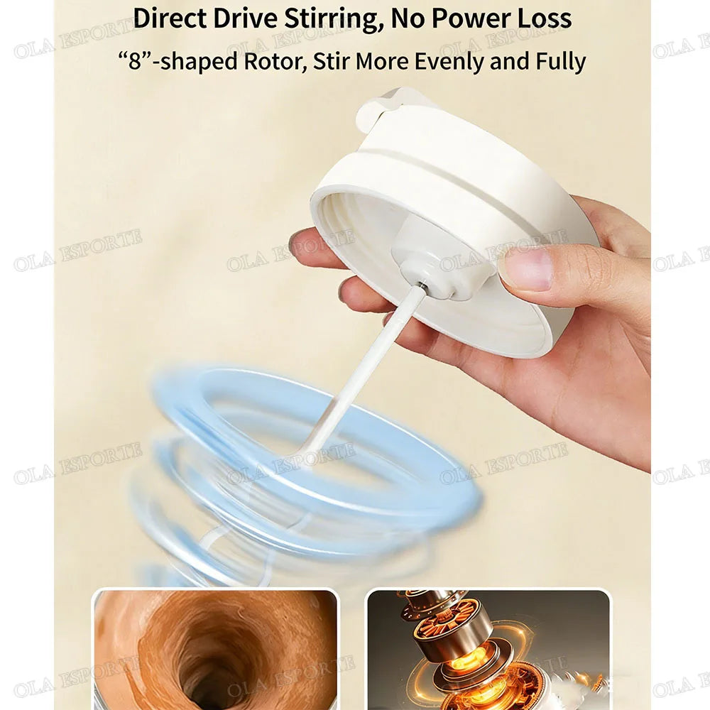 2026New Electric Protein Shaker Bottle Portable Rechargeable Blender Cup Automatic Self Stirring Mug 450ml Mixing Cups for Fitne