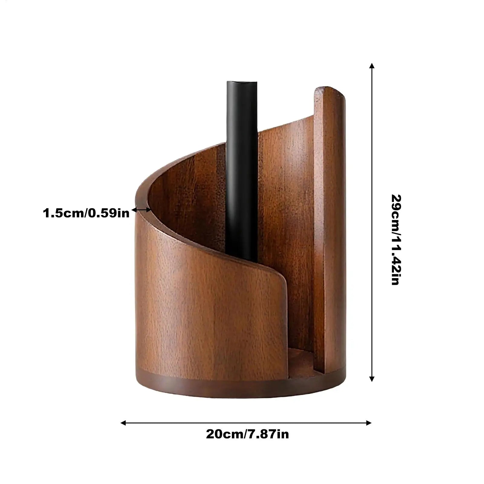 Paper Towel Holder & Napkin Dispenser Stand – Freestanding Kitchen Roll Holder for Countertop, Bathroom, Dining Table & Cabinet Organization