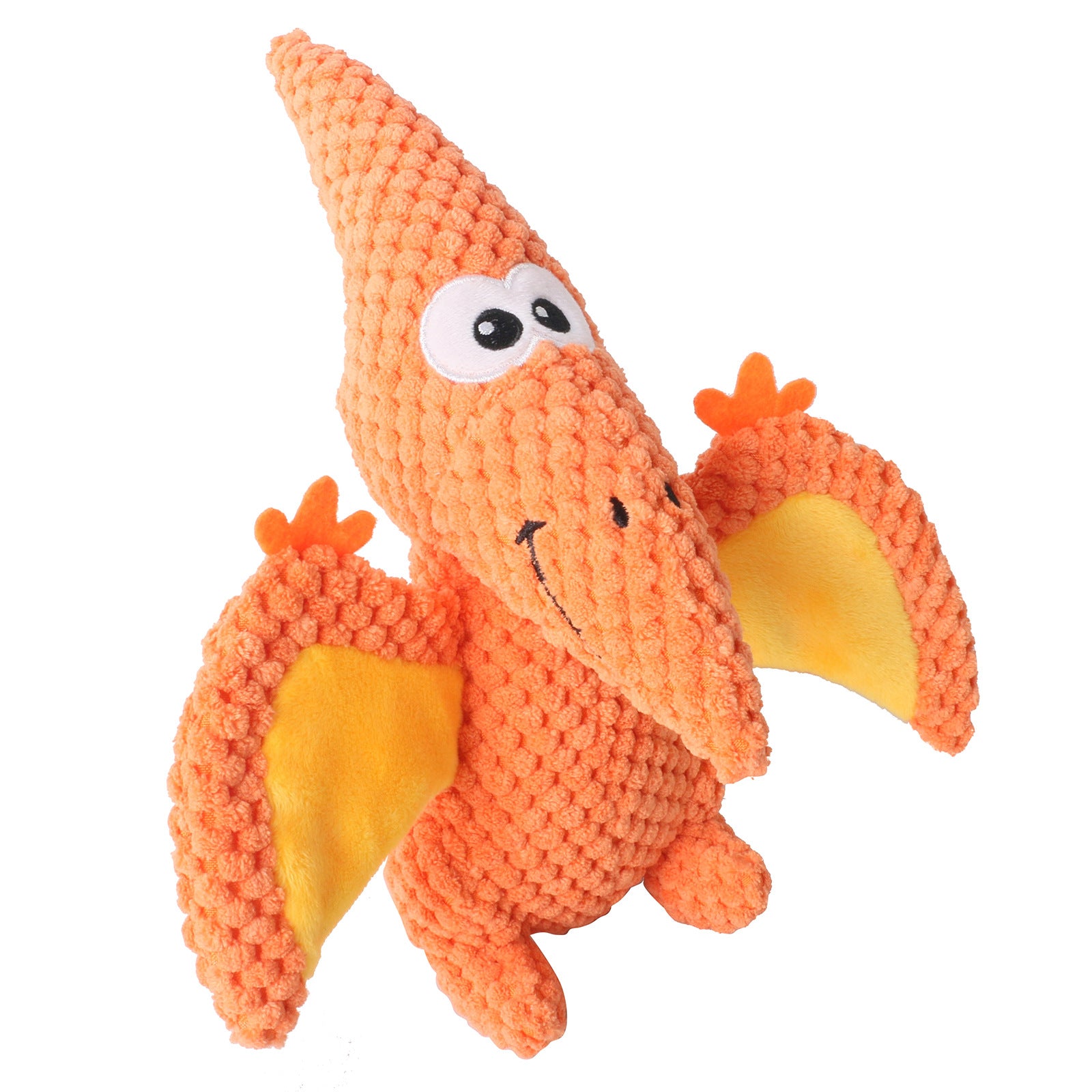 Plush Pterosaur Dog Toy – Squeaky Crinkle Dinosaur Chew Toy for Puppies & Small to Medium Dogs