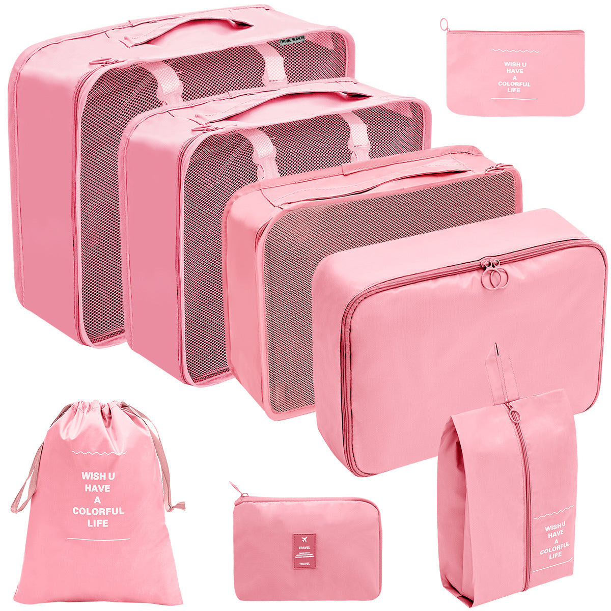 Travel Storage Bag Set for Toiletries Cosmetics and Digital Accessories