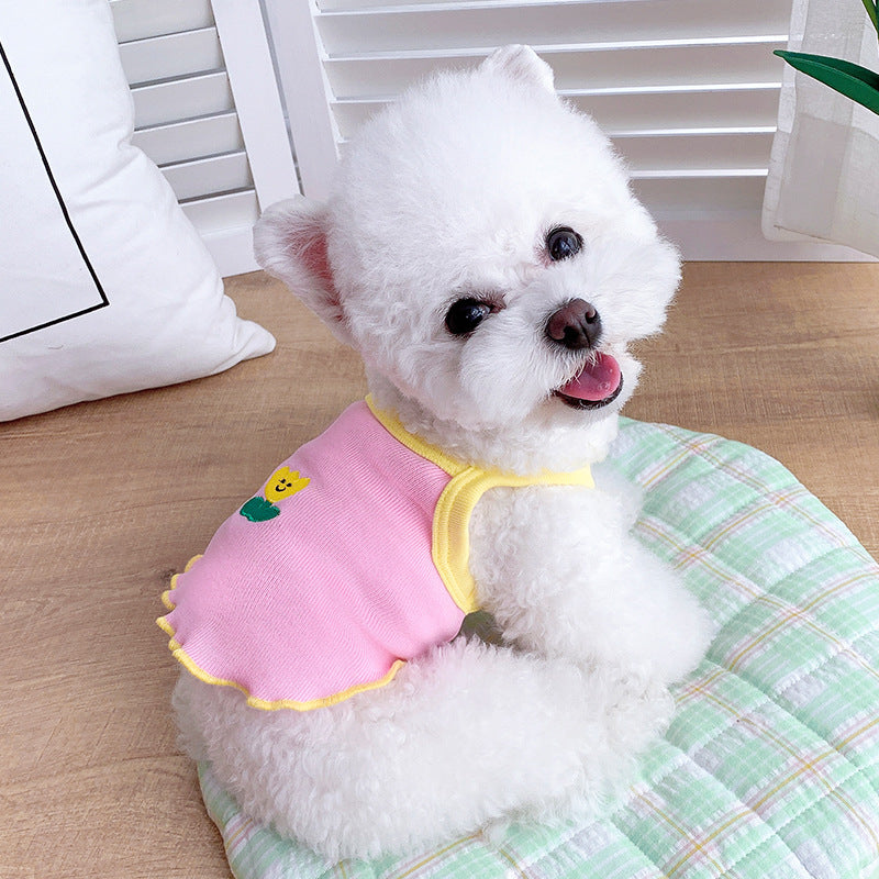 Lightweight Mesh Pet T-Shirt – Breathable Summer Shirt for Small Dogs & Cats