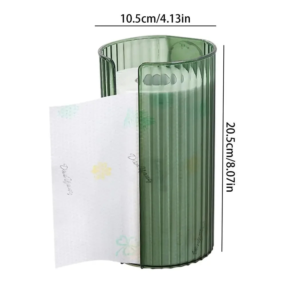 Wall-mounted Bathroom Tissue Box Transparent Kitchen Paper Storage Case Punch-free Toilet Napkins Holder Organizer Case